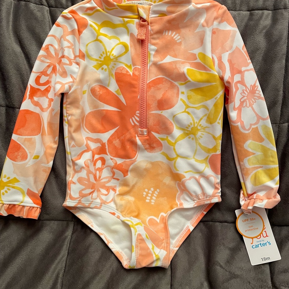 Girls one piece swimsuit